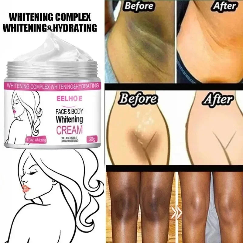 Creme clareador para Rosto e Corpo Coxas Axilas