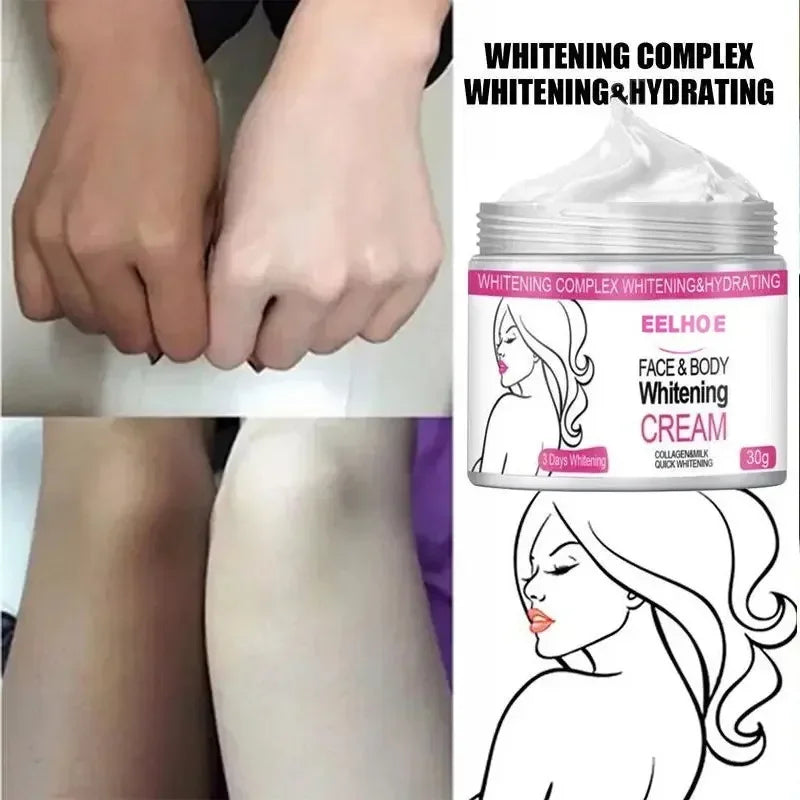 Creme clareador para Rosto e Corpo Coxas Axilas