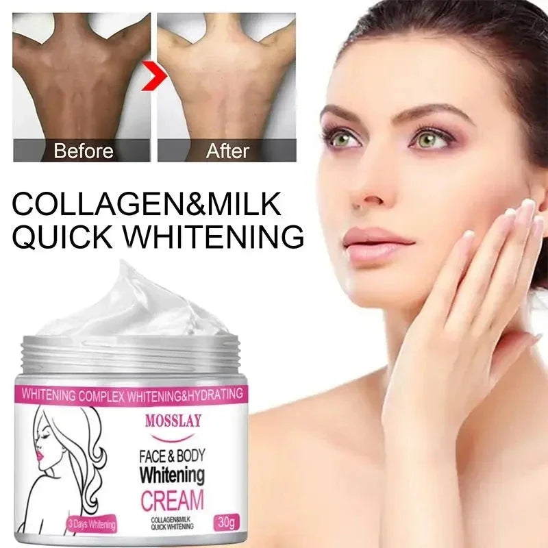 Creme clareador para Rosto e Corpo Coxas Axilas