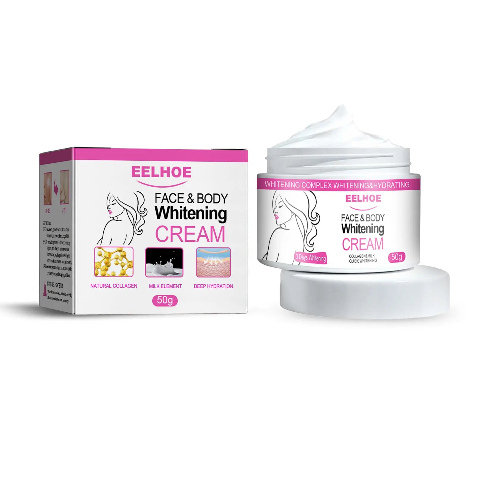 Creme clareador para Rosto e Corpo Coxas Axilas