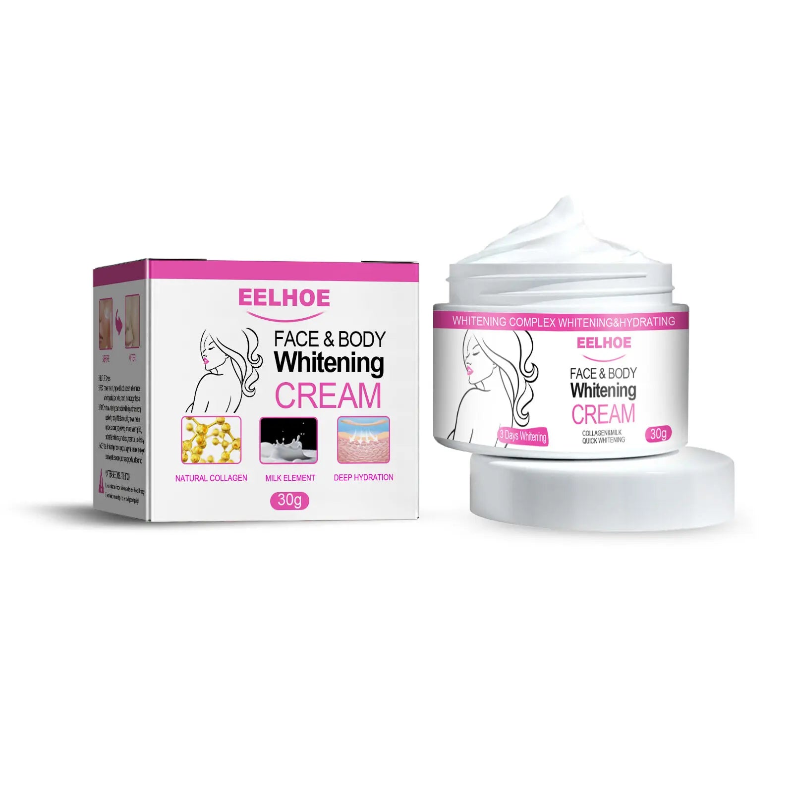 Creme clareador para Rosto e Corpo Coxas Axilas